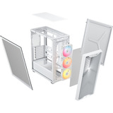 Corsair Corsair 3200D RS ARGB White boîtier midi tower Blanc | 1x USB-A | 1x USB-C | RGB | Verre Trempé
