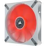 Corsair ML140 LED ELITE Red, Ventilateur de boîtier Blanc/Rouge, Connecteur de ventilateur PWM à 4 broches