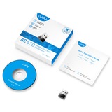 Cudy AC650 Wireless Dual Band Mini USB Adapter, Adaptateur WLAN Noir