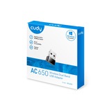 Cudy AC650 Wireless Dual Band Mini USB Adapter, Adaptateur WLAN Noir