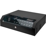 Digitus Coffret mural SOHO Slim 156x525x475mm 3U rotatif 2U fixe, Armoire informatique Noir