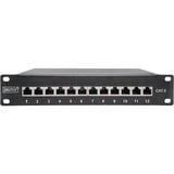 Digitus Panneau de brassage 10" Cat.6 12 ports 1U Noir
