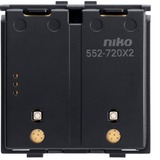 Niko Interrupteur sans fil sur batterie, double, Zigbee, sans socle 