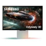 Samsung Odyssey 3D G90XF 27" 4K UHD Moniteur gaming  Argent, 165 Hz, 3D, HDMI, DisplayPort, USB, Audio, AMD FreeSync