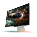 Samsung Odyssey 3D G90XF 27" 4K Ultra HD Moniteur gaming Argent, 1x DisplayPort, 2x HDMI, 2x USB-A, 165 Hz