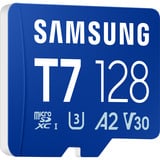 Samsung T7 microSDXC 128 Go, Carte mémoire Bleu