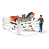 Schleich Horse Club - Kit d'équitation de voltige de Mia, Figurine 
