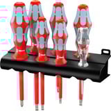 Wera 3160 i/7 Jeu de tournevis Kraftform Plus, acier inoxydable + support Rouge/Bleu, 7 pièces