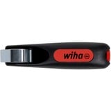 Wiha Outil de démontage avec couteau traînant à rotation automatique, Abisolier et outil de démontage Noir/Rouge, pour câble rond