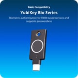 Yubico YubiKey C Bio - FIDO Edition, Clé de sécurité Noir, USB-C