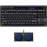 8BitDo Retro 87 Mechanical Keyboard - Mecha BREAK, clavier gaming Noir/Bleu, Layout États-Unis, Kailh Box Jellyfish Pro Glaze, TKL, ABS keycaps, Hot-swap, Bluetooth LE 5.0, Wireless 2.4GHz, USB