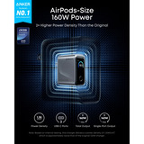 Anker 146W Prime chargeur mural avec affichage LED Gris