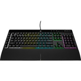 Corsair K55 RGB PRO clavier gaming Noir, Layout US (QWERTY), Membrane, 100%, LED RGB