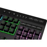 Corsair K55 RGB PRO clavier gaming Noir, Layout US (QWERTY), Membrane, 100%, LED RGB