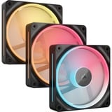 Corsair iCUE LINK LX120-R RGB Reverse Fans Starter Kit, Ventilateur de boîtier Noir, 3 pièces, 4 broches PWM