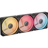 Corsair iCUE LINK LX120-R RGB Reverse Fans Starter Kit, Ventilateur de boîtier Noir, 3 pièces, 4 broches PWM