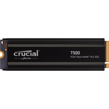 Crucial T500 2 To avec dissipateur SSD Noir, PCIe 4.0 x4, NVMe, M.2 2280