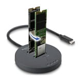 DeLOCK Station d'accueil USB-C M.2 pour 2x SSD M.2 NVMe PCIe Noir, avec fonction de clonage