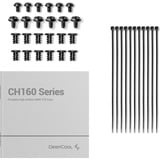DeepCool CH160 boîtier mini tower Noir | 2x USB-A | 1x USB-C | Verre Trempé