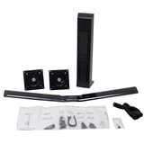 Ergotron Kit double moniteur WorkFit, universel, Support de moniteur Noir