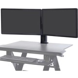 Ergotron Kit double moniteur WorkFit, universel, Support de moniteur Noir