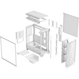 Fractal Design Meshify 3 RGB TG Clear Tint boîtier midi tower Blanc | 2x USB-A | 1x USB-C | RGB | Verre Trempé