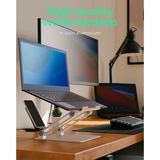 ICY BOX Support pour ordinateur portable IB-NH300 Gris, Supports de Laptop, Argent, Aluminium, Silicone, 43,2 cm (17"), 3 kg, 15 cm