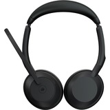 Jabra JBR Evolve2 55 MS Stereo Link380a casque on-ear Noir