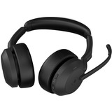 Jabra JBR Evolve2 55 MS Stereo Link380a casque on-ear Noir