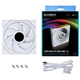 Lian Li UNI FAN TL-LCD140 White Single Pack, Ventilateur de boîtier Blanc