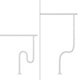 Neomounts ADS06-130WH, Guide-câble Blanc