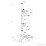 Neomounts DS45-600BL2V Support de moniteur pour deux écrans 10-32" Noir