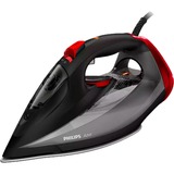 Philips Azur Fer vapeur, débit de vapeur continu 50 g/min, Fer à vapeur Noir/Rouge, débit de vapeur continu 50 g/min, Fer à vapeur, Semelle SteamGlide, 2 m, 250 g/min, Noir, 50 g/min