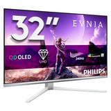 Philips Evnia 32M2N8900P 31.5" 4K UHD Moniteur gaming  Blanc, HDMI 2.1 x 2, DisplayPort 2.1 x 1, USB-C x 1, audio