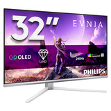 Philips Evnia 32M2N8900P 31.5" 4K Ultra HD Moniteur gaming Blanc, 1x DisplayPort, 2x HDMI, 1x USB-C, 2x USB-A, 240 Hz