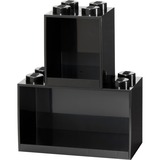 Room Copenhagen Ensemble d'étagères en briques LEGO, 4 + 8 tenons Noir