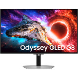 Samsung Odyssey OLED G8 G80SH 32" 4K Ultra HD Moniteur gaming Argent, 1x DisplayPort, 2x HDMI, 1x USB-C, 2x USB-A, 240 Hz