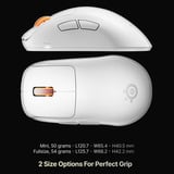 SteelSeries Rival Pro Mini, Souris gaming Blanc, 100 - 42 000 DPI, 8K, UWB / 6 GHz