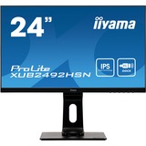 iiyama Prolite XUB2492HSN-B1 23.8" Moniteur Noir, 60,5 cm (23.8"), 1920 x 1080 pixels, Full HD, LED, 4 ms, Noir