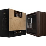 ASUS ProArt PA602 Wood Edition - Tempered Glass boîtier big tower Bois | 4x USB-A | 1x USB-C | Window