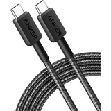 Anker 322 USB-C Braided, Câble Noir, USB-C, USB 2.0, 60 W, 1,8 m