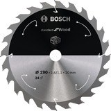 Bosch 2 608 837 704 lame de scie circulaire 19 cm 1 pièce(s) Bois dur, Bois, 19 cm, 2 cm, 1,1 mm, 7900 tr/min, 1,6 mm