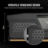 Corsair 96 Go DDR5-6000 Quad-Kit, Mémoire vive Noir, CMH96GX5M4B6000C30, Vengeance RGB, XMP