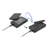 DeLOCK Boîtier USB-C pour 1x M.2 NVMe SSD + 1x 2,5" SATA SSD / HDD externe, Boîtier disque dur Noir