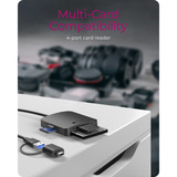 ICY BOX ICY BOX IB-CR302-CU3, Lecteur de carte Noir
