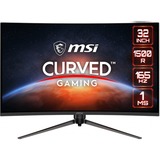 MSI Optix AG321CQR 31.5" incurvé Gaming Moniteur Noir, HDMI, DisplayPort, USB-B 2.0, 165 Hz