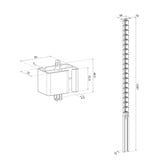 Neomounts ADS06-133WH, Guide-câble Blanc