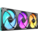 be quiet! Light Wings Pro IO 420mm Reverse ventilateurs de boîtier RGB  Noir, 3 pièces, 420 x 140 x 28 mm