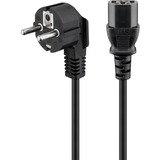 goobay Fiche européenne > câble d'alimentation C13 Noir, 1,5 mètre