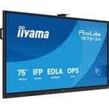 iiyama Iiya 75 TE7513A-B1AG 60Hz 4K IPS, Affichage public Noir